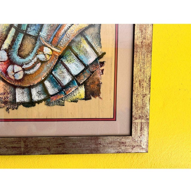 2000s "Rhythms of the Soul" Abstract Expressionism Acrylic on Canvas Painting by Alphanso Blake, Framed For Sale - Image 6 of 11