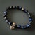 Blue Tiger's Eye Stone Arrow Charm Beaded Bracelet For Sale - Image 4 of 7