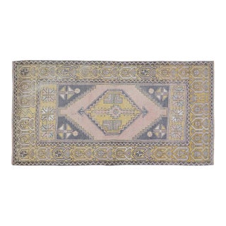Vintage Turkish Anatolian Hand Knotted Wool Rug, 3'1''x5'9'' For Sale