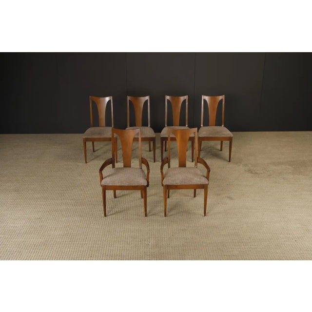 Broyhill Set of 6 Broyhill Premier 'Brasilia' Model #6140 Dining Chairs, 1960s, Signed For Sale - Image 4 of 17