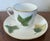Antique 19th century Wedgwood porcelain hand painted tea cup and saucer in the shadow leaf pattern. Saucer measures 5 1/2"...