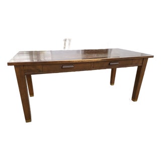 Vintage Mid Century Modern Library Desk Table For Sale