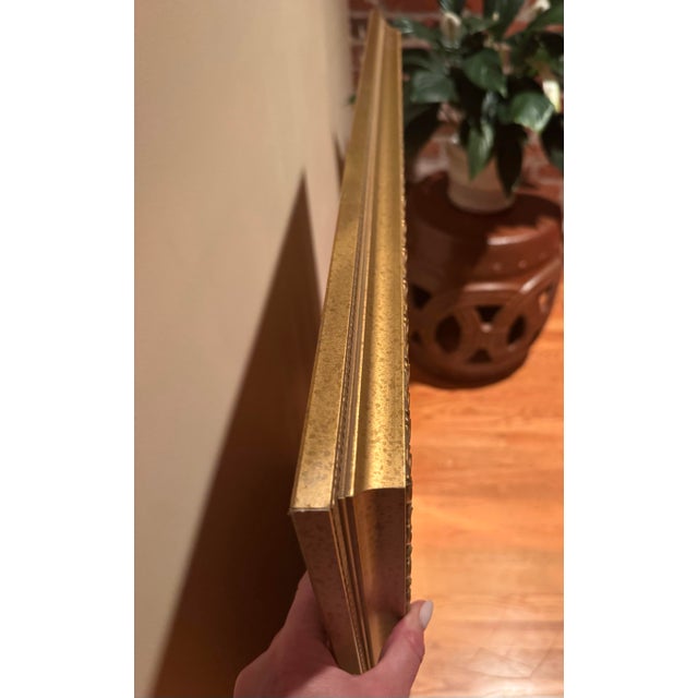 Vintage La Barge Gold Gilt Framed Wall Mirror, 30” X 42”, Beveled Glass, Traditional Classic Style For Sale - Image 12 of 12