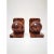 Art Deco Bookends in Polished Burl Wood - A Pair For Sale - Image 4 of 7