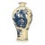 Chinese Blue & White Crackle Glaze Porcelain Vase With Figural Scene For Sale