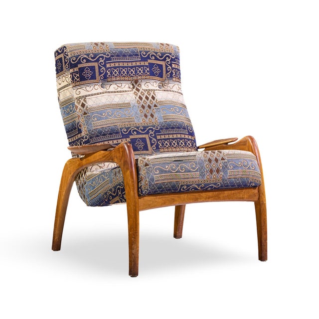 Craft Associates Adrian Pearsall for Craft Associates Mid Century Walnut Lounge Chairs - Pair For Sale - Image 4 of 12