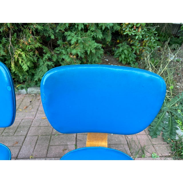 1950s 1950's American Mid-Century Thonet Style Bent Wood Side Chair - Set of 5 For Sale - Image 5 of 7