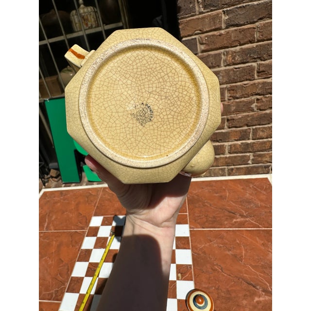 Tan 1970s Small Floral Tea Pot For Sale - Image 8 of 8