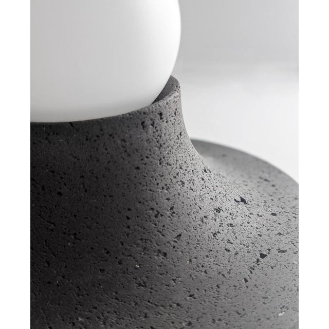 Basalte Natural Lava Stone Wall Lamp by Clemence Birot For Sale - Image 14 of 18