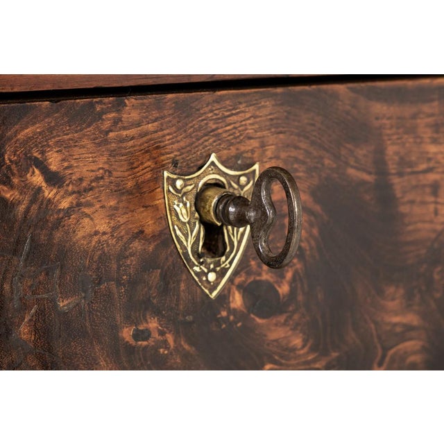 Antique French Credenza in Cherrywood and Burr Ash, 1700s For Sale - Image 5 of 12