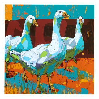 Rafal Gadowski, Geese, 2026, Oil on Canvas For Sale