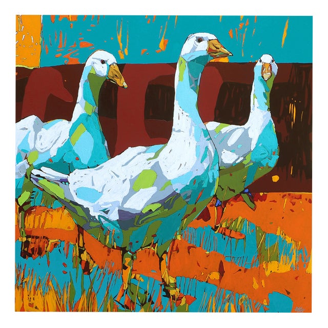 Rafal Gadowski, Geese, 2026, Oil on Canvas For Sale