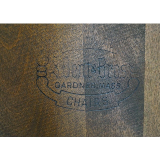 Early 21st Century S. Bent Bros Solid Maple Windsor Chairs - a Pair For Sale - Image 5 of 13