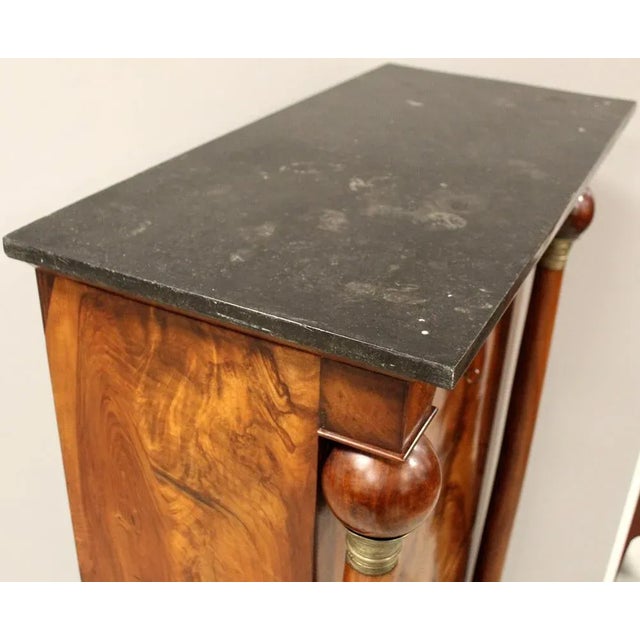 Wood 19th Century Empire Secretaire in Walnut For Sale - Image 7 of 13