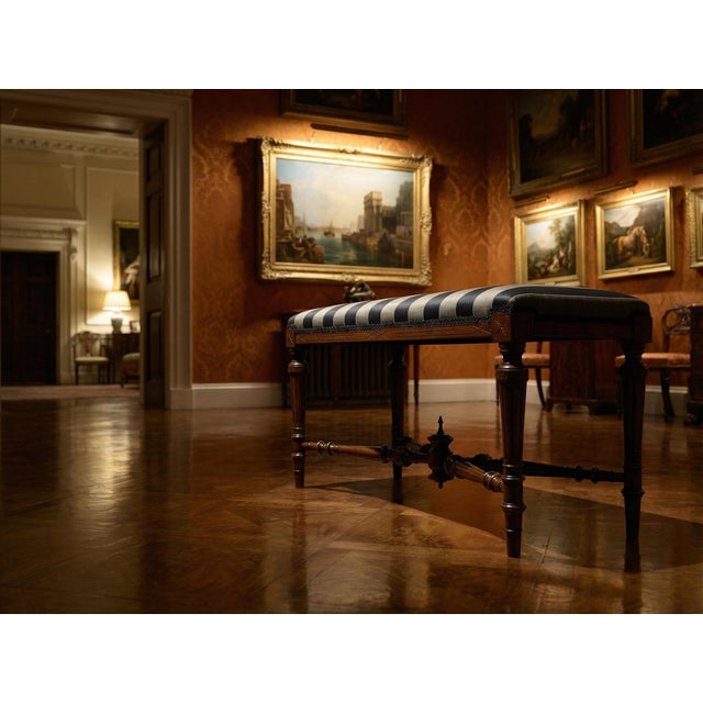 Antique Window Seat in Walnut, 1880 For Sale - Image 11 of 13