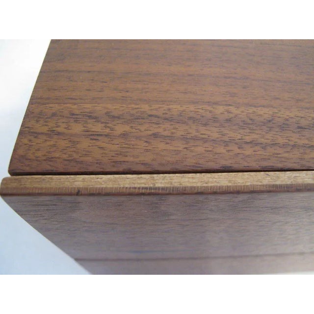 Mid-Century Modern Arthur Umanoff Walnut Miniature Chest For Sale - Image 3 of 5