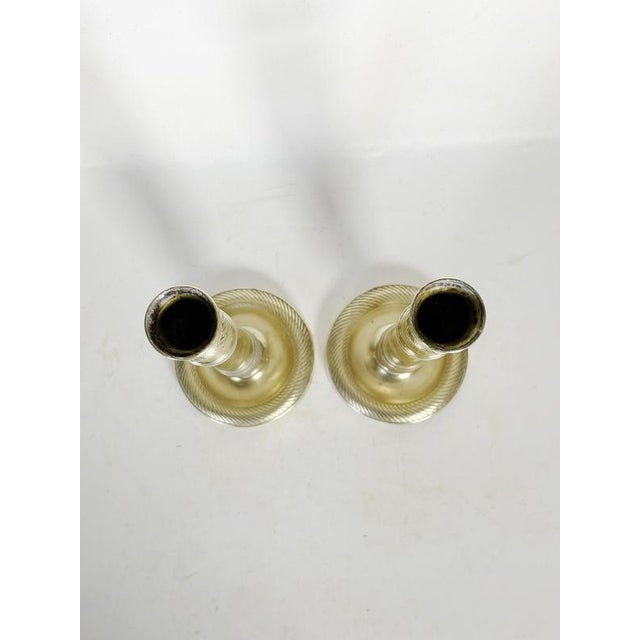 Antique French Brass Candlesticks, 1800s, Set of 2 For Sale - Image 3 of 10