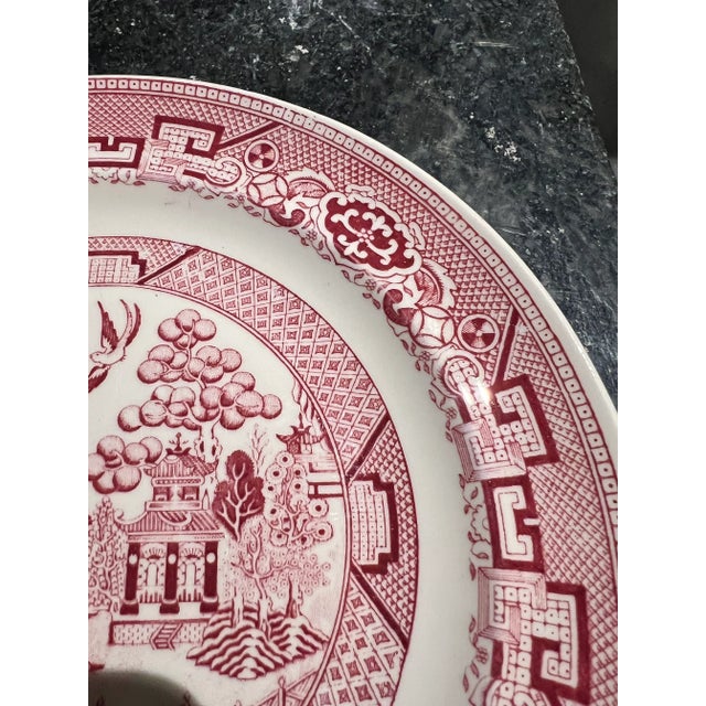 Homer Laughlin 10” Pink Willow Dinner Plate For Sale - Image 4 of 6