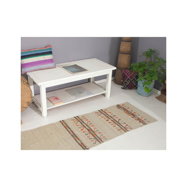 Small Vintage Kilim Runner Rug - 2`0" X 8`11" For Sale In Los Angeles - Image 6 of 6