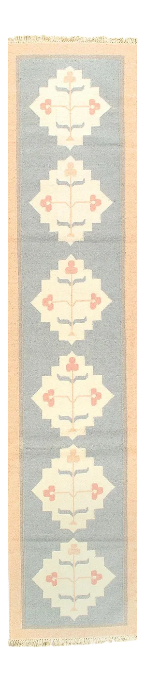 Gray Color Hand Woven Runner 2'7'' X 12'1''