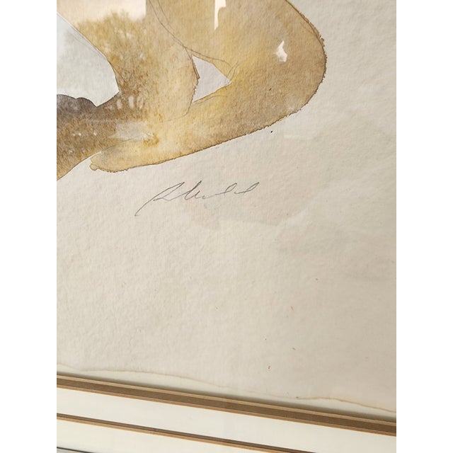 Pair of African Game Animal Watercolor Paintings For Sale - Image 9 of 12