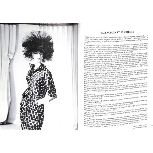 "Mona Bismarck Balenciaga Cecil Beaton" 1994 For Sale In New York - Image 6 of 12