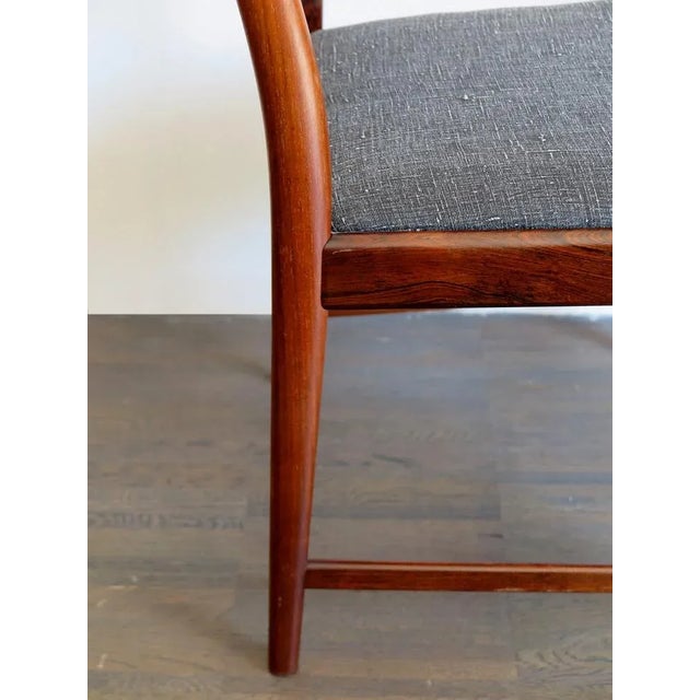 Set of Danish Dark Wood Dining Chairs by Arne Vodder, 1960s For Sale - Image 15 of 17