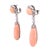 Vintage Angel Skin Coral and Diamond Convertible Drop Earrings, Pair For Sale - Image 4 of 6