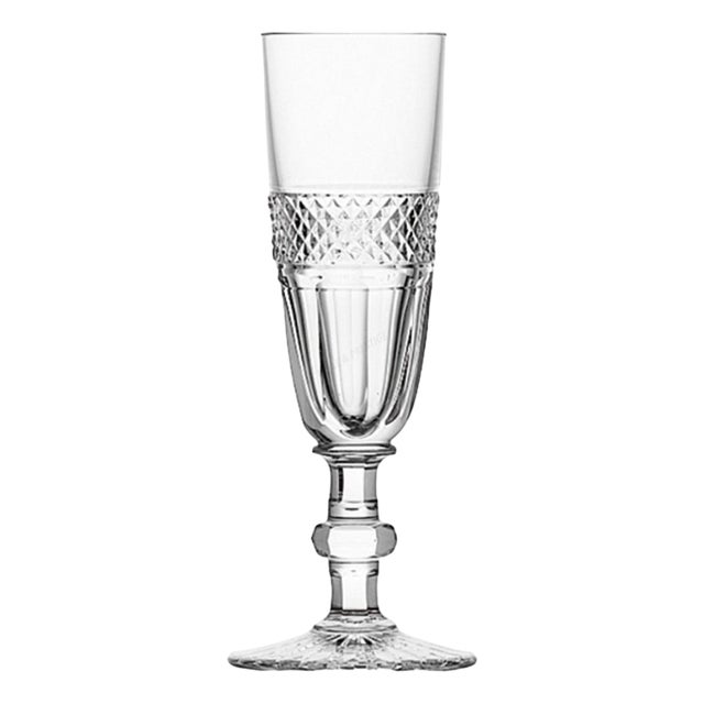 Flut Trianon Saint Louis Glasses, Set of 2 For Sale