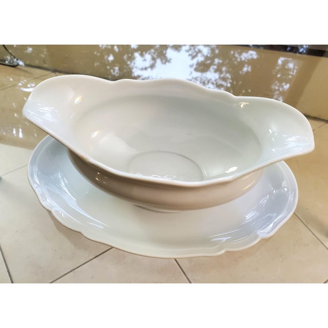 19251939 Hutschenreuther Selb Lhs Bavaria Germany Rare Favorit Pattern White Porcelain Gravy