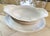 White 1925-1939 Hutschenreuther Selb Lhs Bavaria Germany Rare Favorit Pattern White Porcelain Gravy Boat With Attached Underplate Dish For Sale - Image 8 of 10