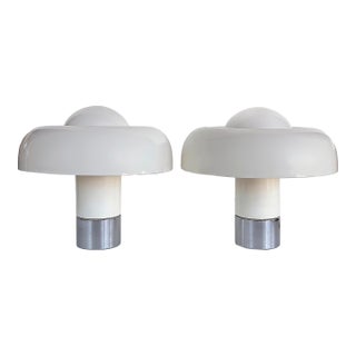1970s "Brumbury" Space Age Lamps Luigi Massoni, Harvey Guzzini - a Pair For Sale