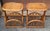 Wood Pair of Mid 20th Century Bohochic Rattan Magazine Rack Side Tables For Sale - Image 7 of 9