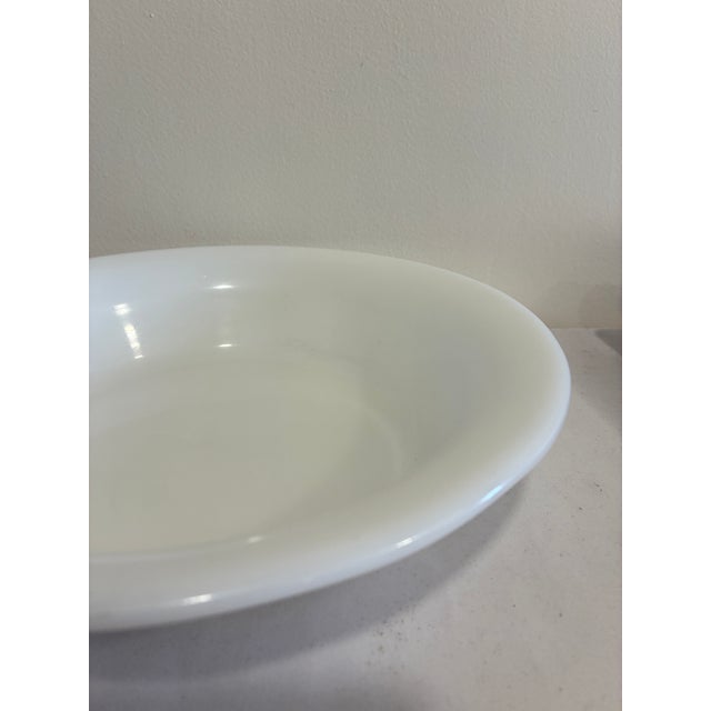 Vintage 1951 Corning White Milk Glass Serving Bowl, Dated Usa Mark For Sale In Oklahoma City - Image 6 of 8