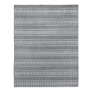 Exquisite Rugs Caudry Hand Loom Wool Dark Gray - 9'x12' For Sale