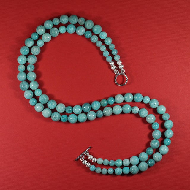 Ajd 18 Inch Two Strand Amazing Amazonite Necklace For Sale In Raleigh - Image 6 of 6