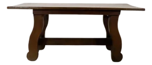 1940s Hector Aguilar Center Table Made in Mezquite Wood