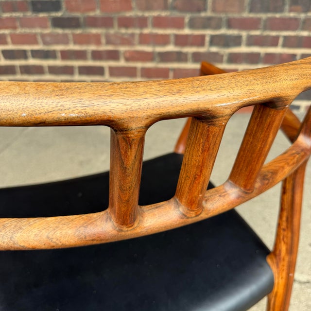Wood Set of 6 Model 79 Rosewood Dining Chairs by Niels Møller for J. L. Møller For Sale - Image 7 of 12