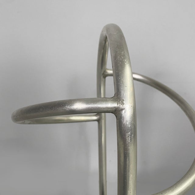 Italian Art Deco Round Umbrella Stand in Metal, 1930s For Sale - Image 10 of 18