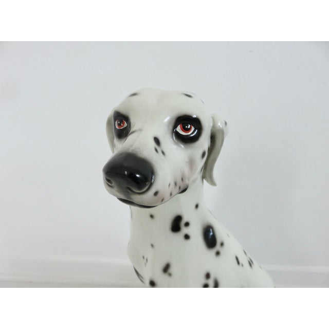 1970s Very Large Ceramic Dalmatian, Italy, 1970s For Sale - Image 5 of 14