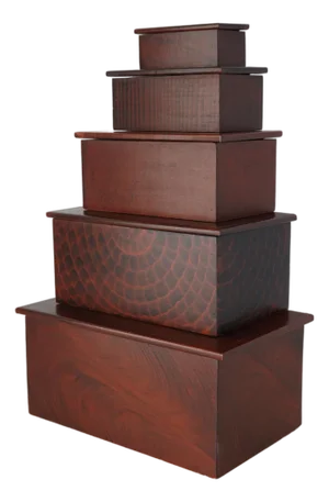 Vintage Vermont Stacking Stash Box Collection- Set of 5