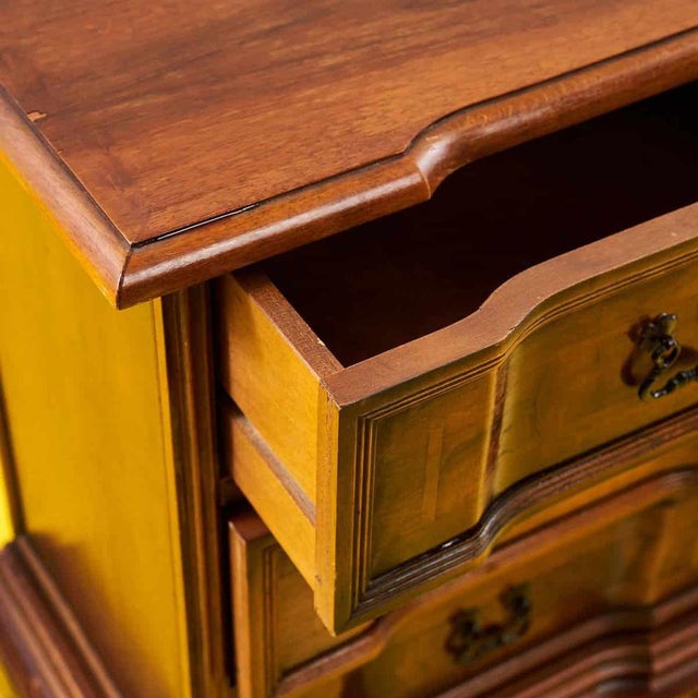 Antique Style Wooden Bedside Tables, Set of 2 For Sale - Image 4 of 8