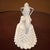 Mid-Century Modern Vintage Fenton Hobnail Milk Glass Oil Vinegar Cruet Set Center Metal Handle Tray For Sale - Image 3 of 8