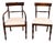 Regency Mahogany Armchair and Side Chair, Set of 2 For Sale
