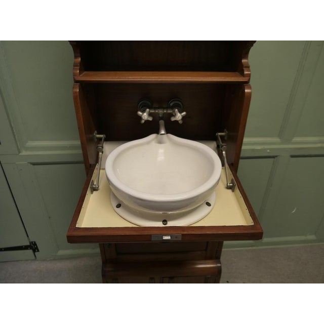 Antique French Marine Vanity Cabinet with Sink, 1910 For Sale - Image 4 of 9