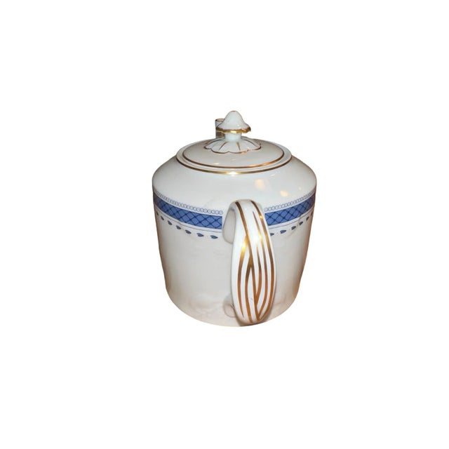 Late 20th Century Mottahedeh Indigo Tea Set- 3 Pieces For Sale In New York - Image 6 of 11