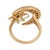 Vintage Turquoise Diamond 14k Yellow Gold Star Crescent Ring, Size 7 For Sale In Los Angeles - Image 6 of 6