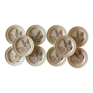 Mid 20th Century Small J&g Meakin Plates From Staffordshire - Set of 10 For Sale
