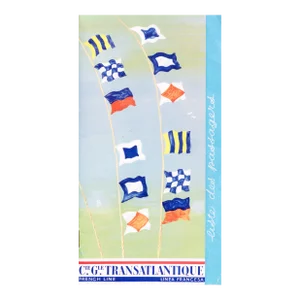 1963 French Travel Document Cie. Gle. TransatlVintage French Pamphlet (Passenger Manifest)