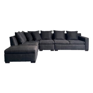 Vintage Ralph Lauren Upholstered Modular Sectional Sofa For Sale